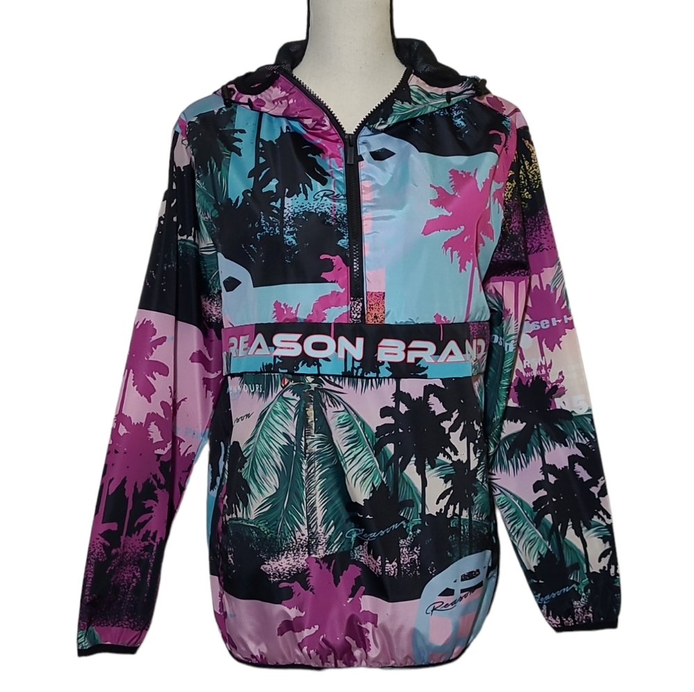 Unisex Windbreaker / Rain Jacket / Anorak Reason Brand Lost In Paradise